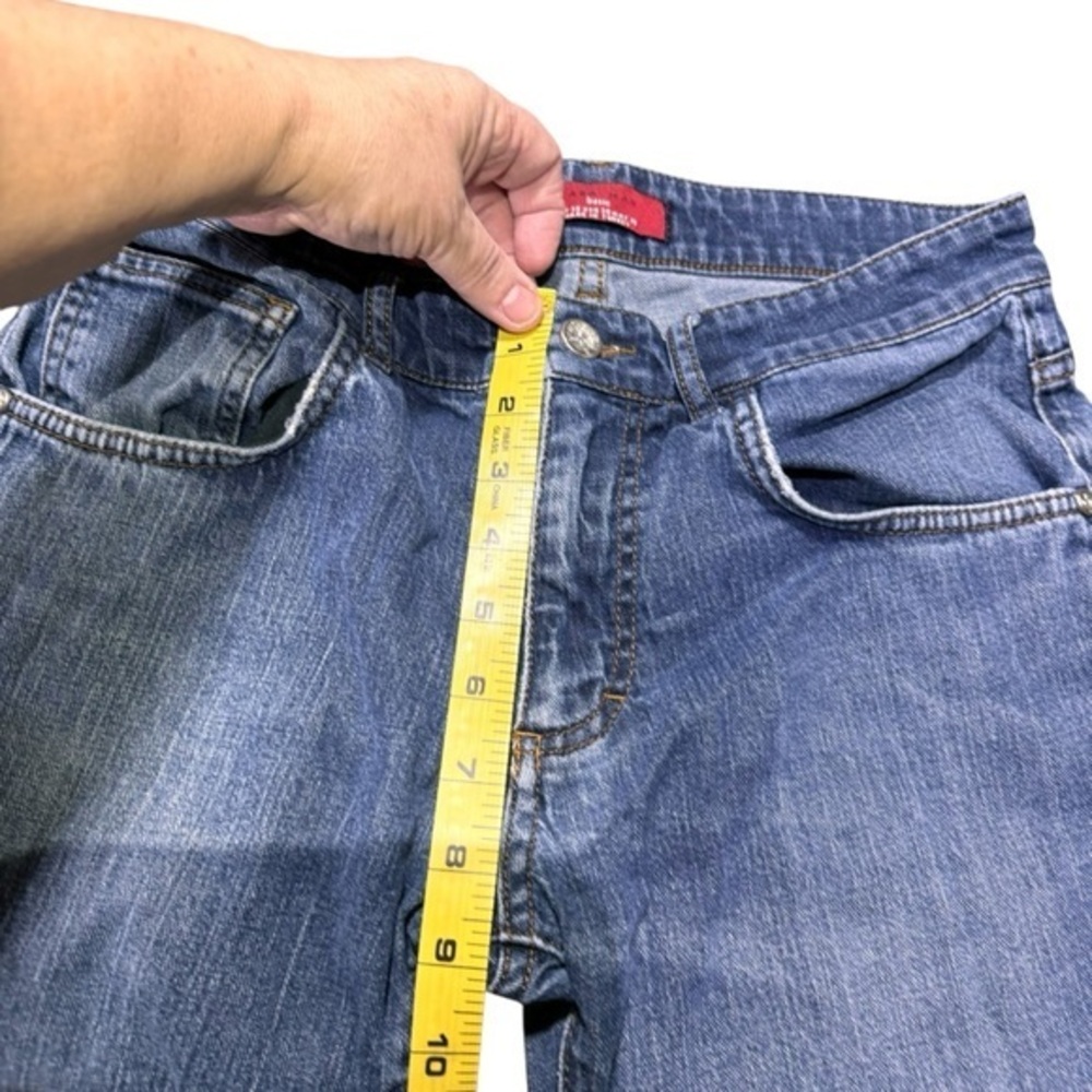 ZARA Man Basic straight leg Men’s size 30 distressed/ acid washed denim wash - Picture 6 of 12